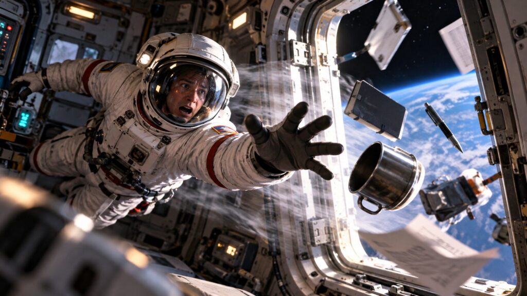 Spacecraft decompression after the hatch is opened