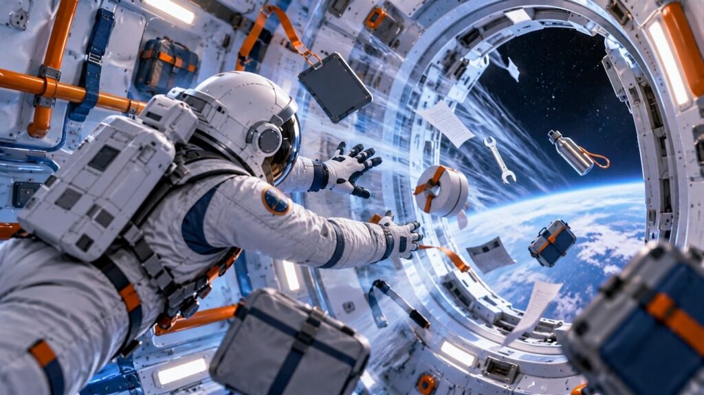 Air and objects escaping through an open hatch