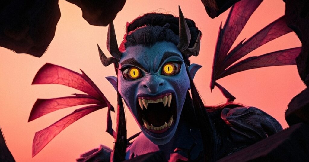 A manananggal in Forgotten Island
