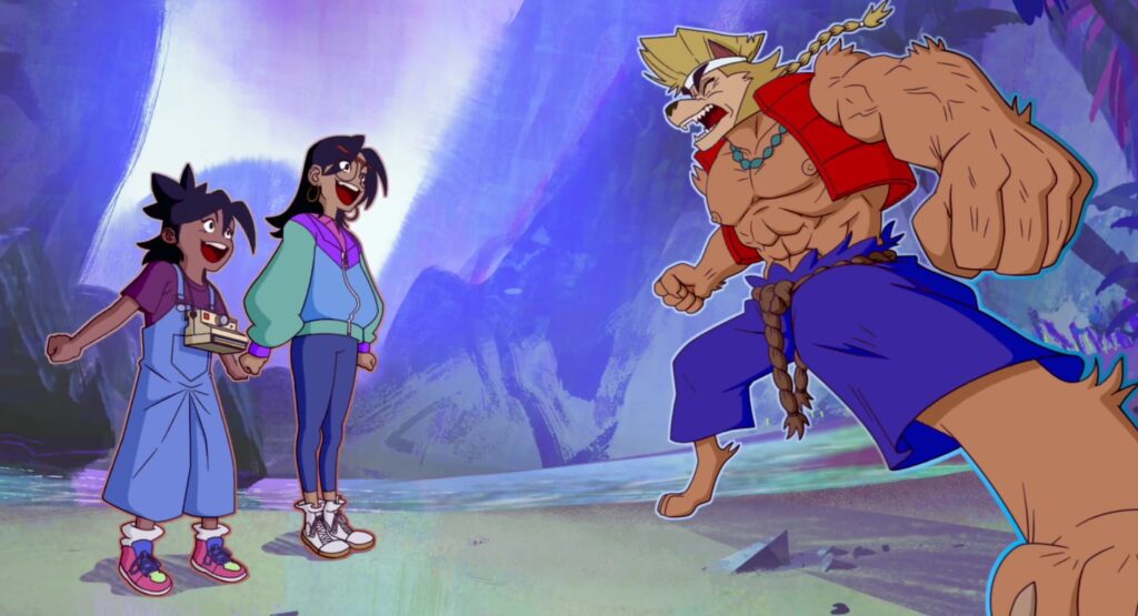 The film's unusual art style