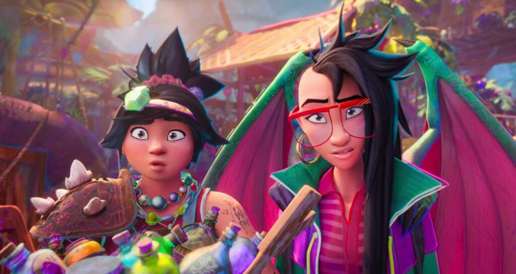 The two lead characters of the animated film