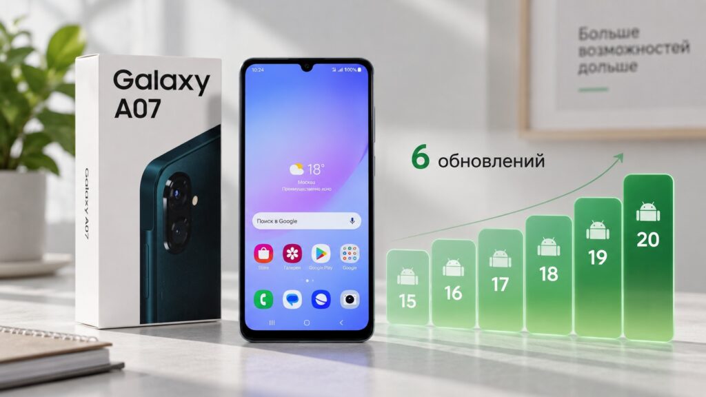 Galaxy A07 and its planned Android updates