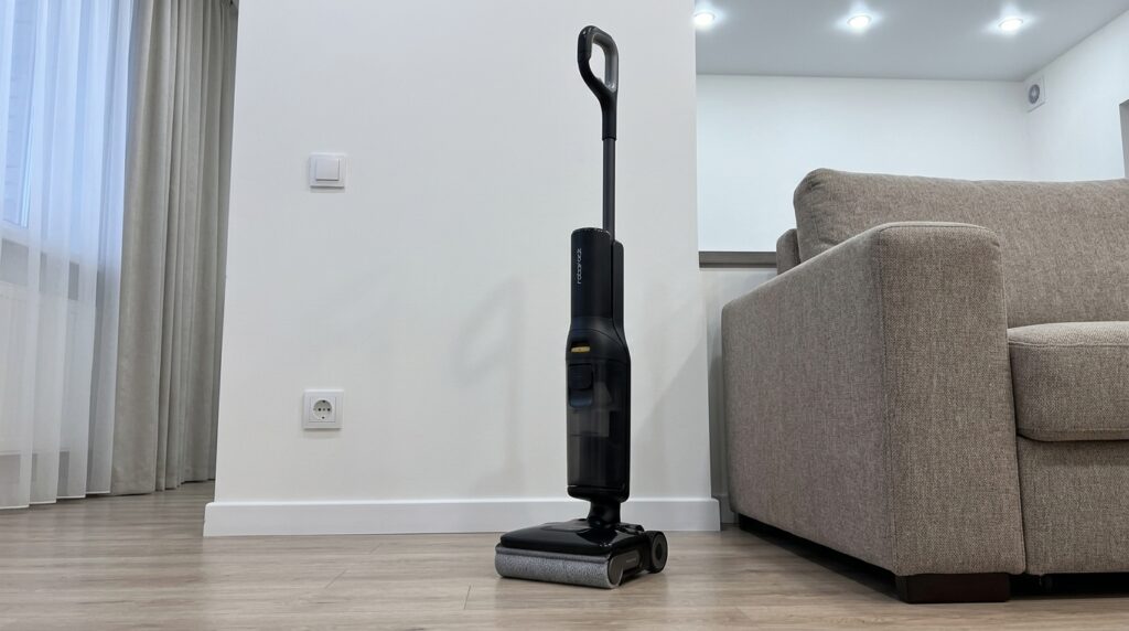 Again not a robot but an upright vacuum — this time from Roborock in a premium configuration. Photo.