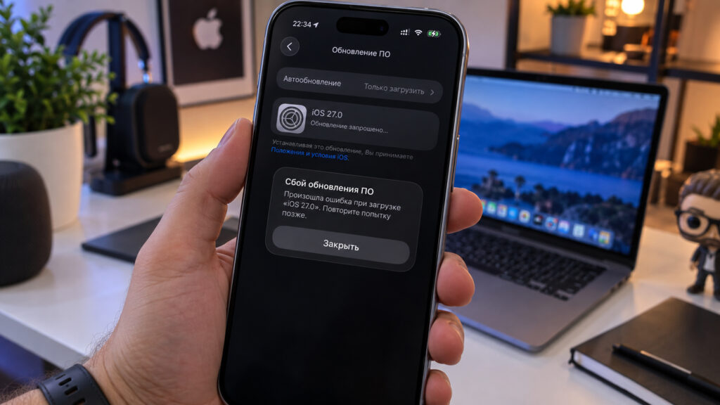 Error while downloading iOS 27