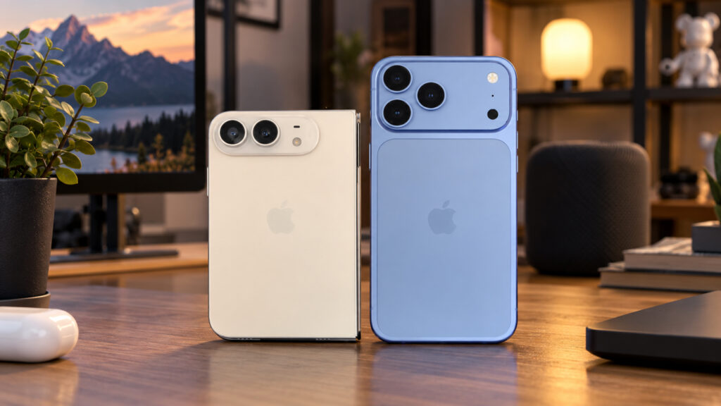 iPhone Duo next to the iPhone 18 Pro Max