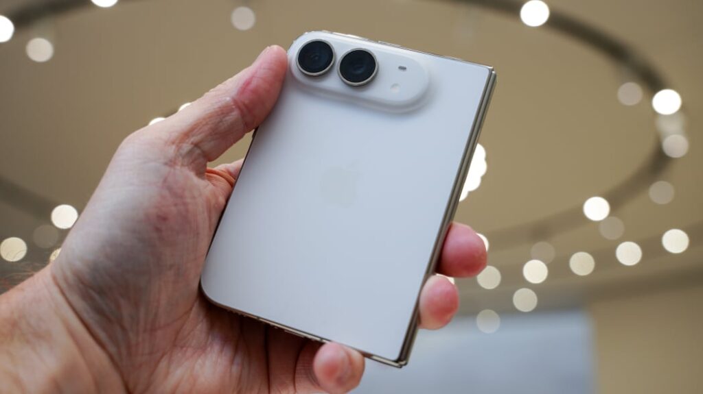 How the camera fits the rest of the package. Rear panel of the iPhone Duo. Photo.