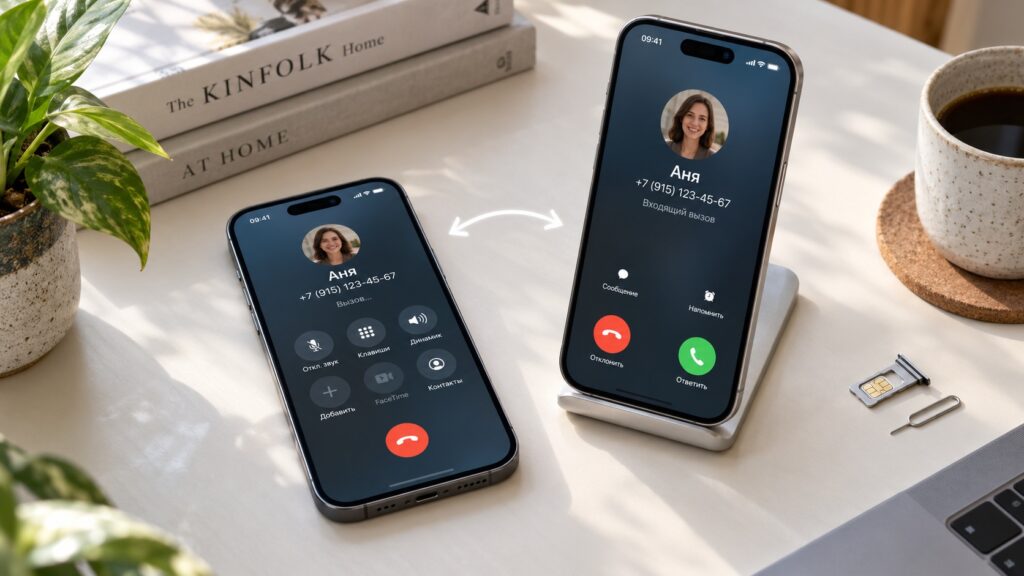 Diagram showing how the iPhone Handoff feature works