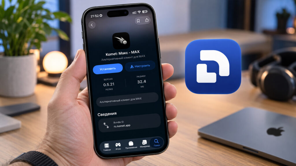Installing Komet, an alternative client for the MAX messenger