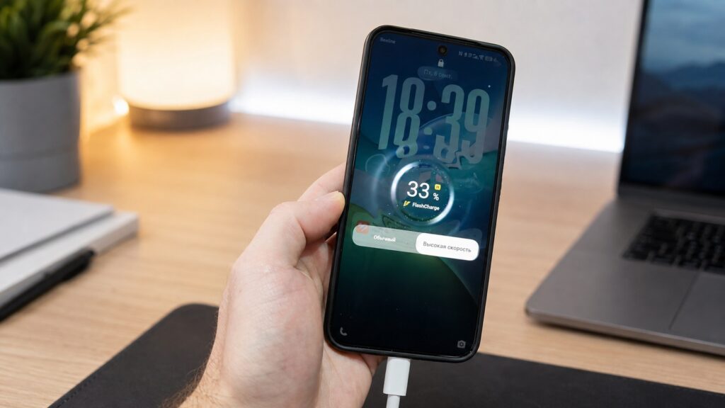 vivo X300 smartphone on charge