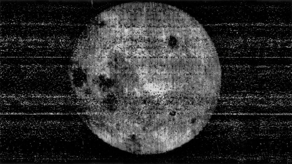 The first photograph of the far side of the Moon