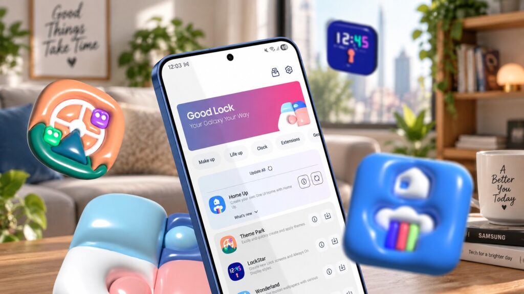 Good Lock customization app on a Samsung phone