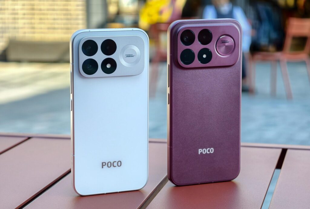POCO F9 Pro next to POCO F9 Ultra.