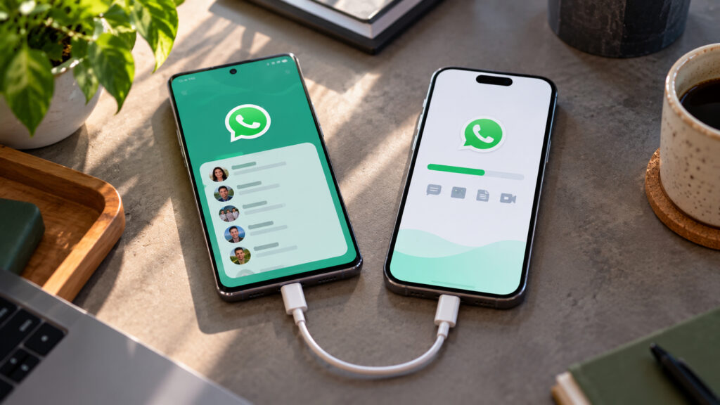 Transferring WhatsApp from Android to iPhone