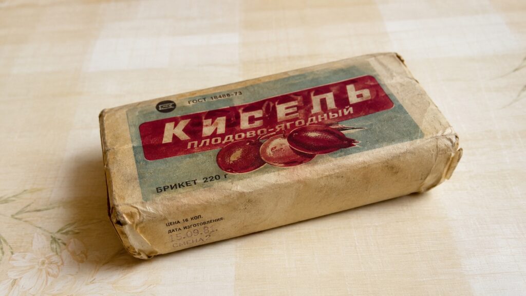 Soviet kissel could simply be gnawed dry by children. Photo.
