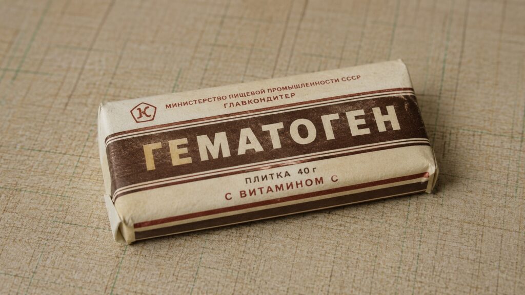 There was no chocolate in hematogen. Photo.
