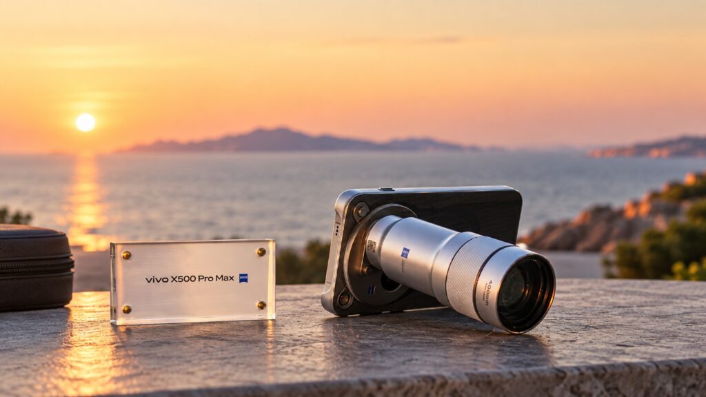 vivo X500 Pro Max with a photographer's kit