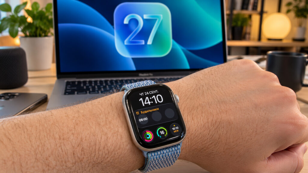 Apple Watch Series 10 running watchOS 27