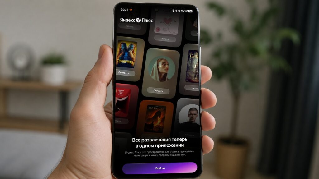 Yandex Plus app promotional image