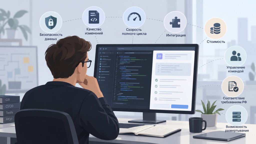 Infographic: criteria for choosing a development environment