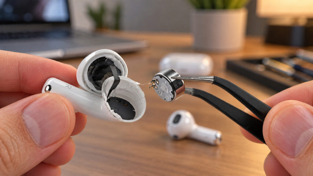 Removed AirPods 5 battery