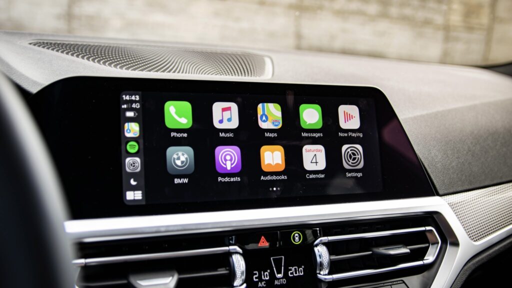 A wireless CarPlay connection