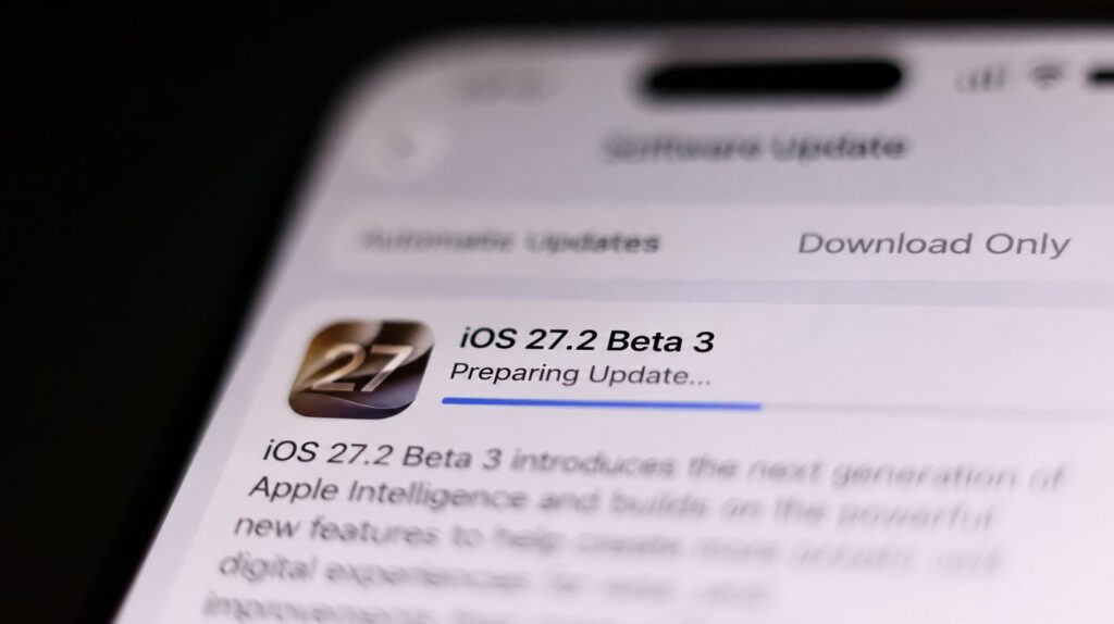 Installing iOS 27.2 beta 3 on an iPhone