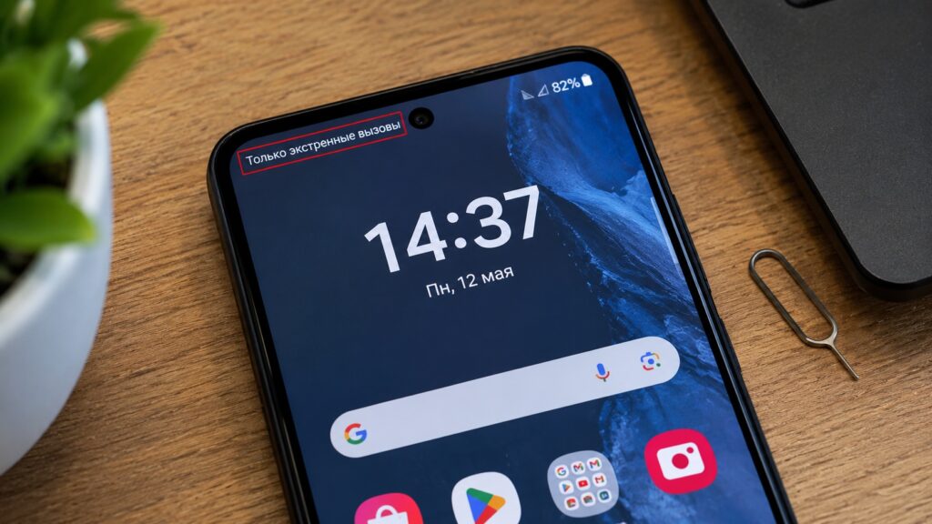 Emergency calls only notice on Android