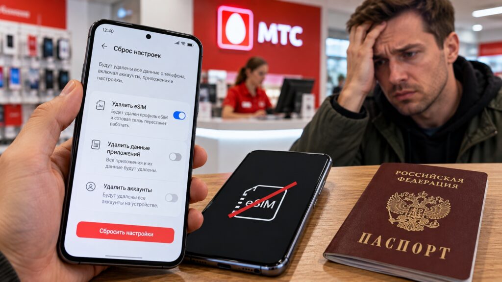 Deleting an eSIM too early is the main mistake