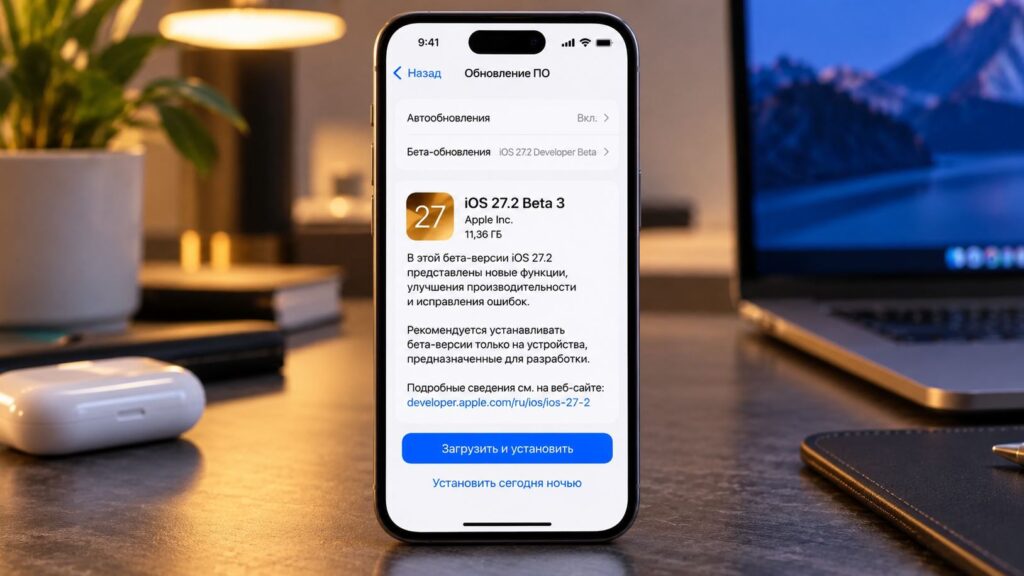 iOS 27.2 beta 3 has been released for developers