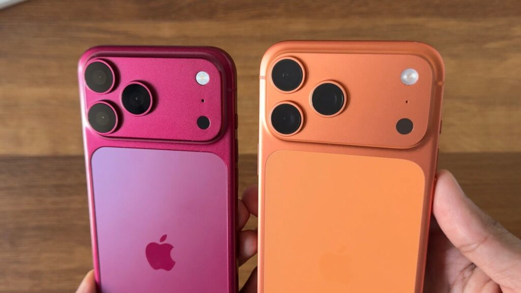 iPhone 18 Pro next to iPhone 17 Pro