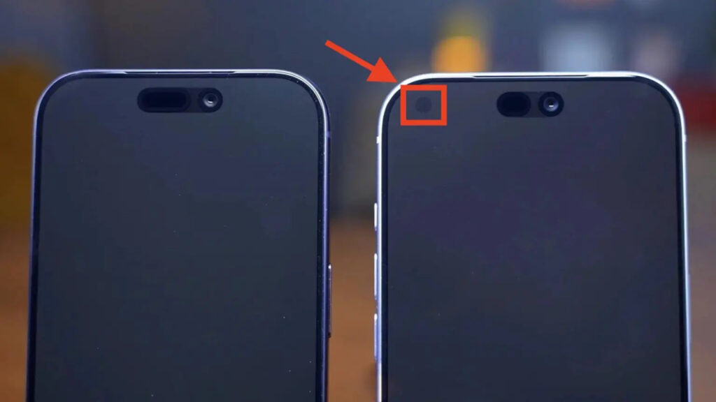 The new Face ID placement in iPhone 18 Pro