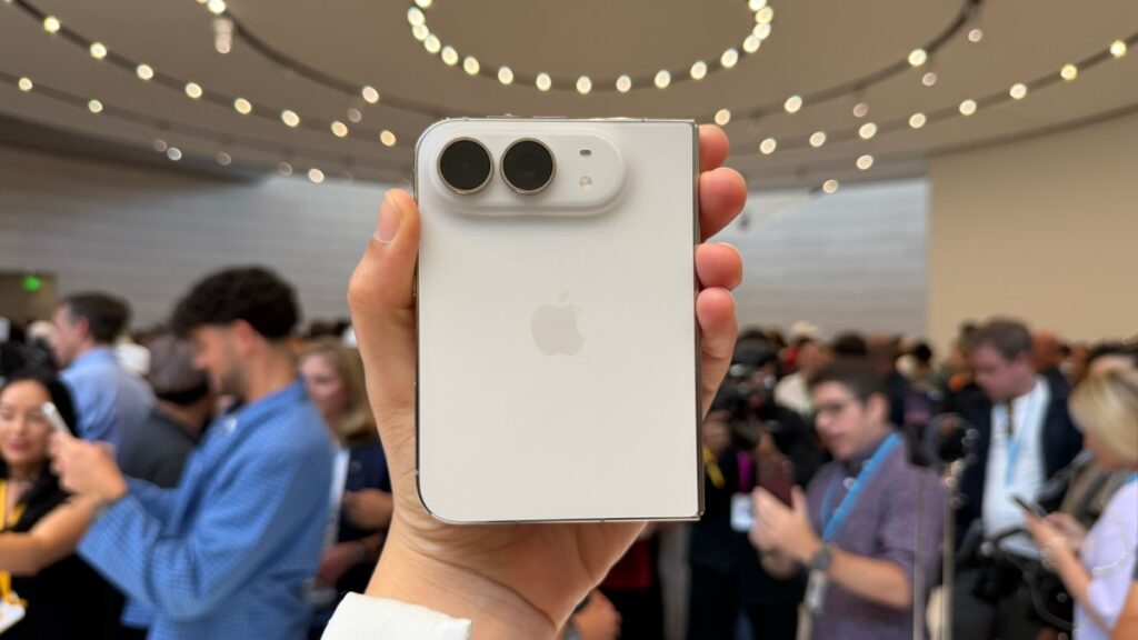 iPhone Duo held in a hand