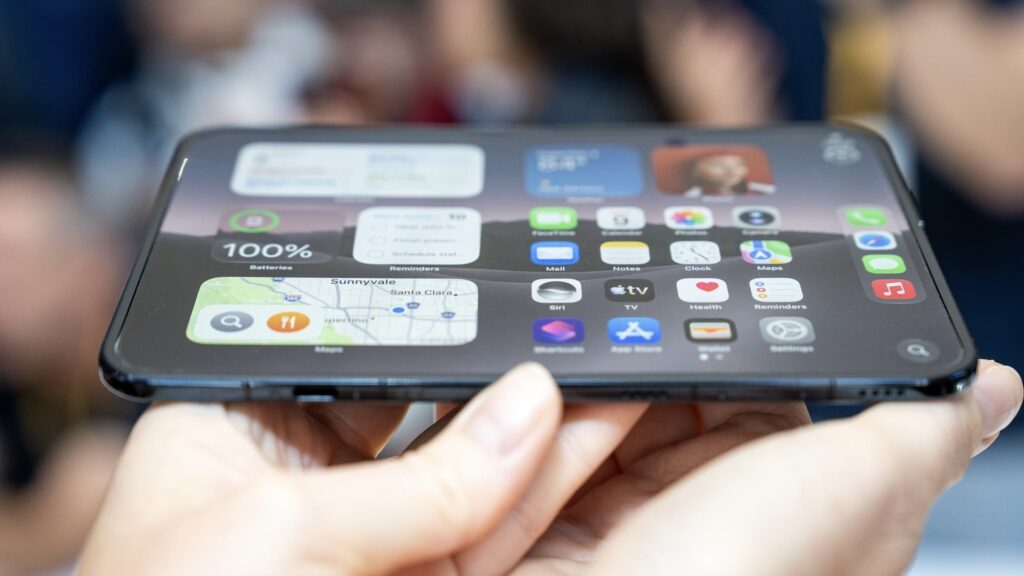 The iPhone Duo unfolded