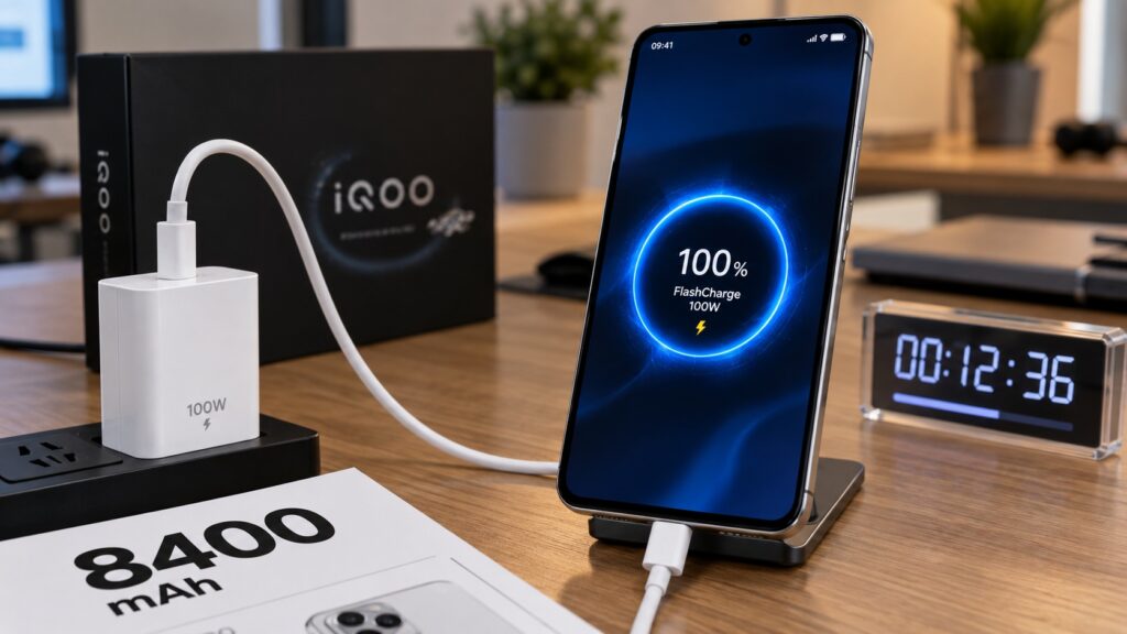 The iQOO 16 charging