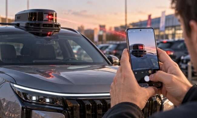Car lidar sensors can damage smartphone cameras at close range, especially when zooming
