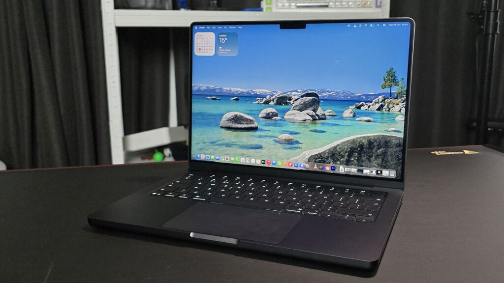 Current MacBook Pro with a mini-LED display