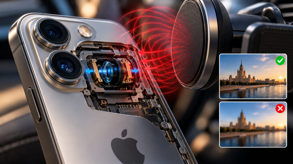 What a magnet affects in an iPhone