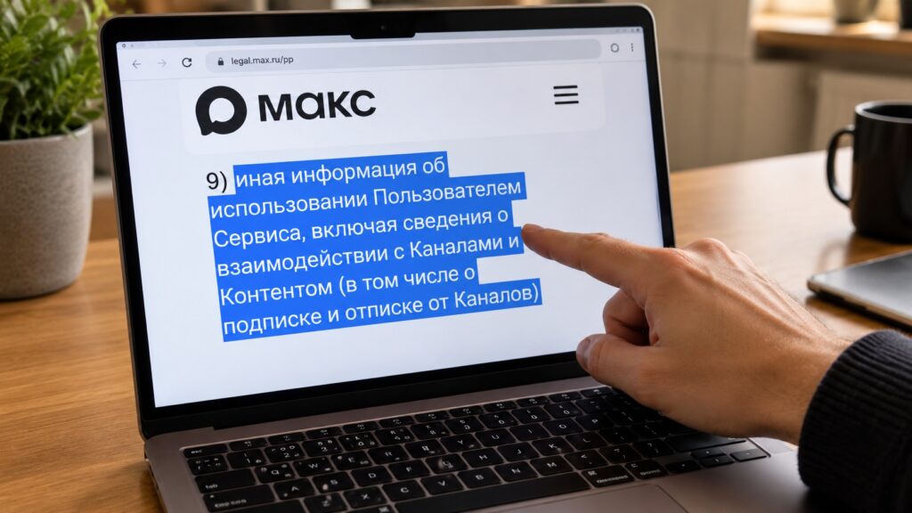 The new clause in the MAX privacy policy