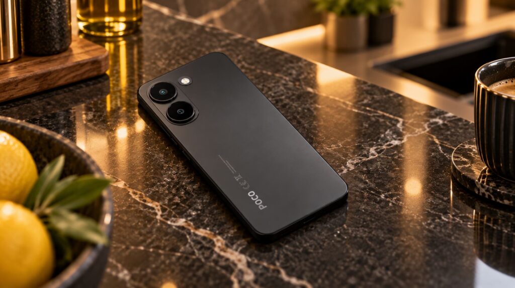 The POCO X8 Pro in dim light