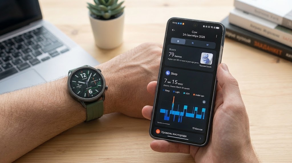 Sleep quality analysis from a Xiaomi smartwatch