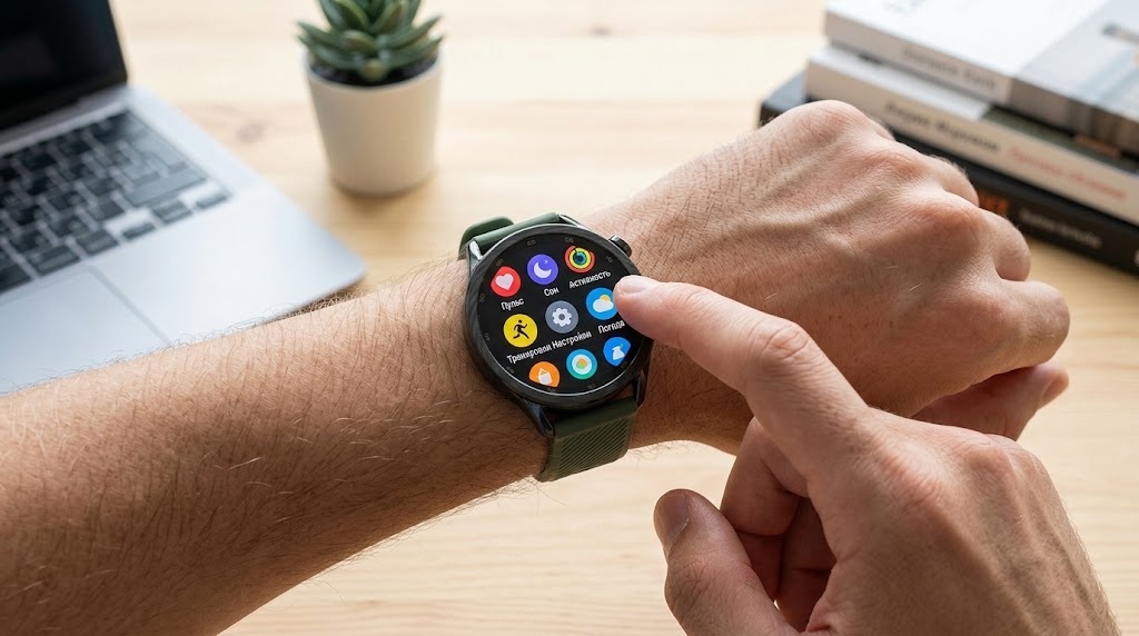 The menu on the Xiaomi Watch S5