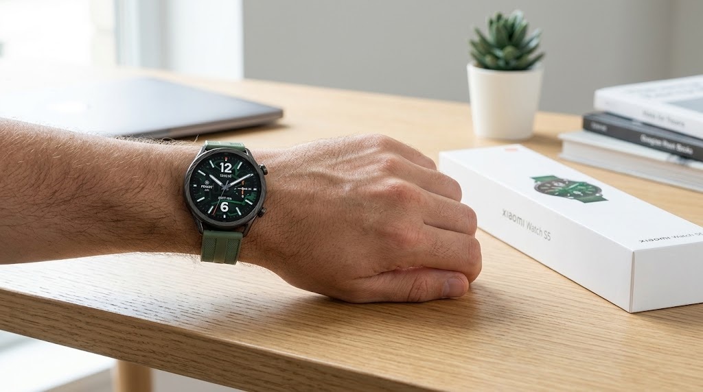 Xiaomi Watch S5 with its box