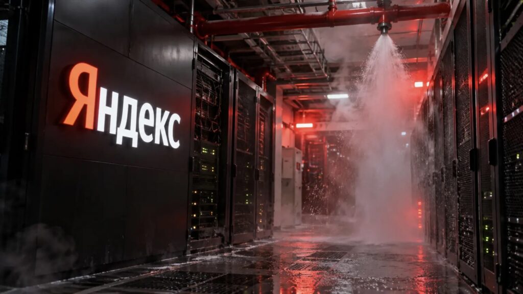 Fire suppression system in a Yandex data center